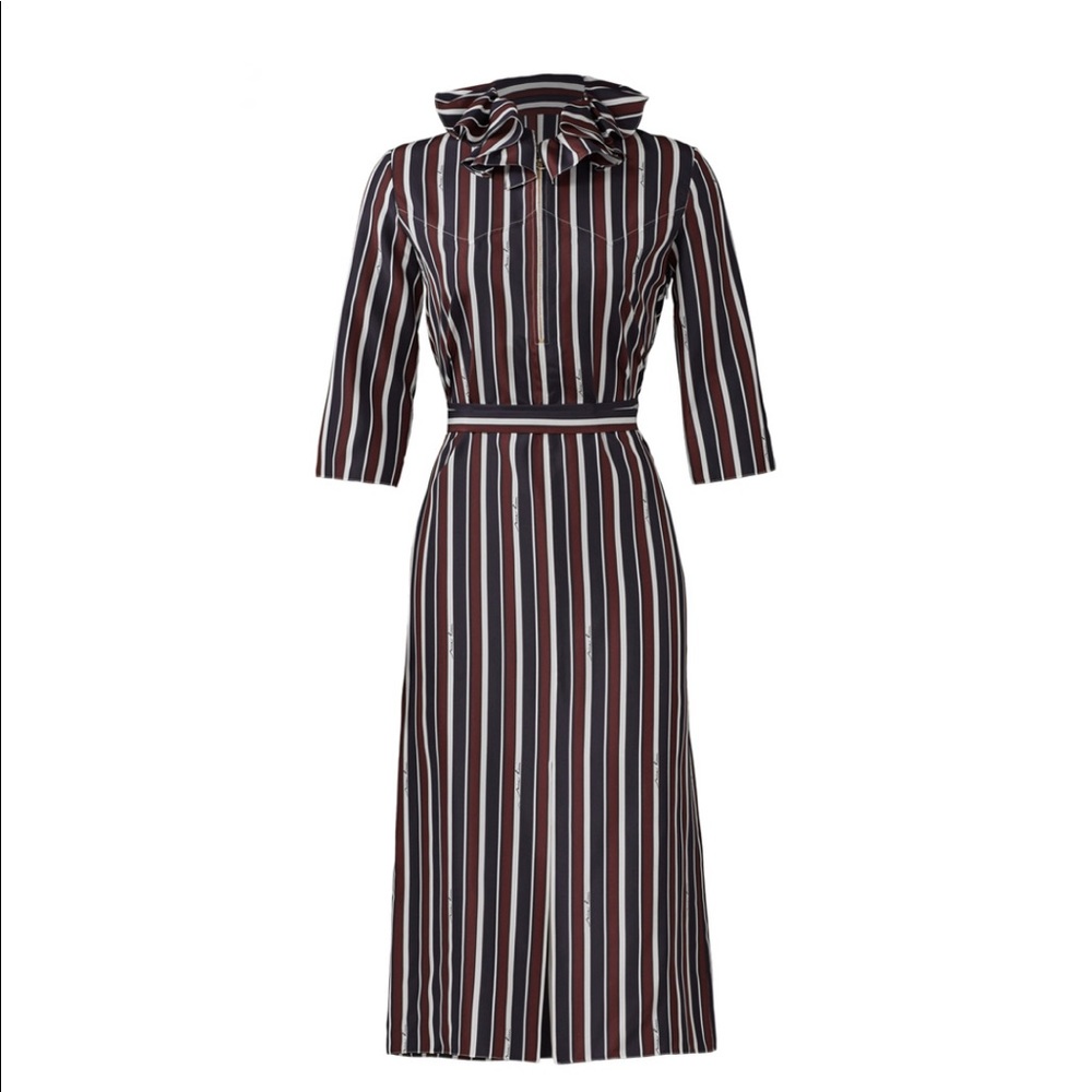Nina Ricci silk striped dress.  Stunning